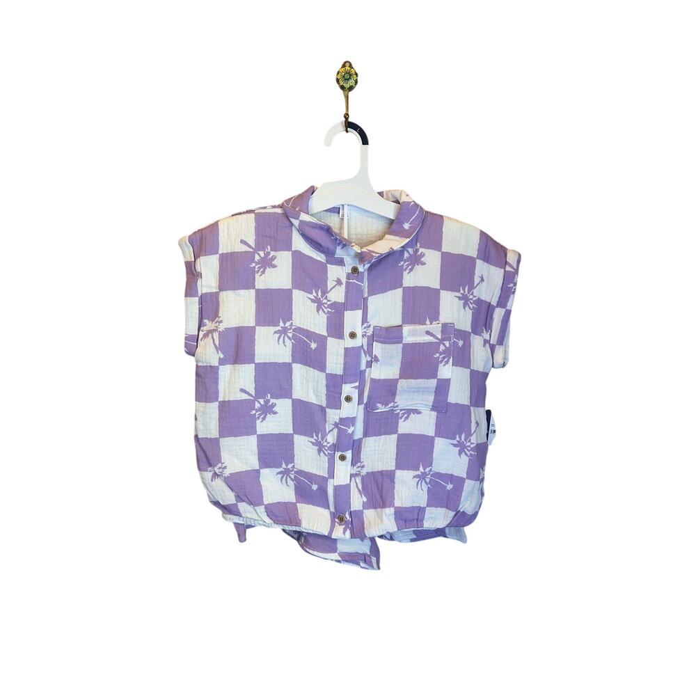 NWT Grayson Threads Kids Purple Checkered Matching Set | Size L